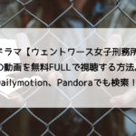 ドラマ【ウェントワース女子刑務所】の動画を無料FULLで視聴する方法。Dailymotion、Pandoraでも検索！